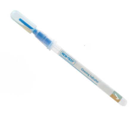 Eine einzelner Resi Test Pen vor weißem Hintergrund