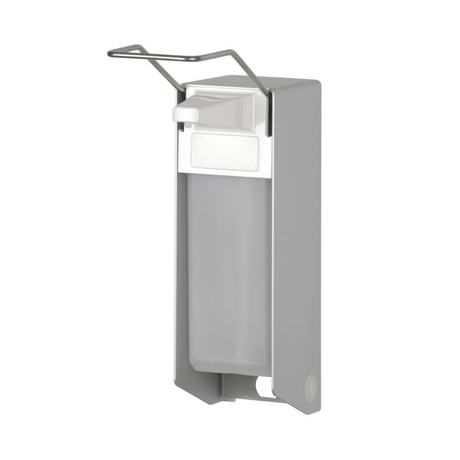 Zuverlässiger simplistischer Desinfektionsspender aus hochwertigem Aluminium mit langem Griff und 1 Liter Fassvermögen
